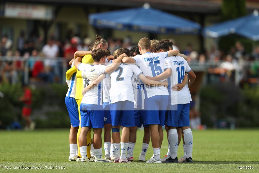 sport, action, U19, Sportgelände, SV Darmstadt 98, Landesfreundschaftsspiele, Junioren Bundesliga, Fussball, DFB, Altfeld, 1. FC Nürnberg, 07.07.2024 - Bild-ID: 2418586