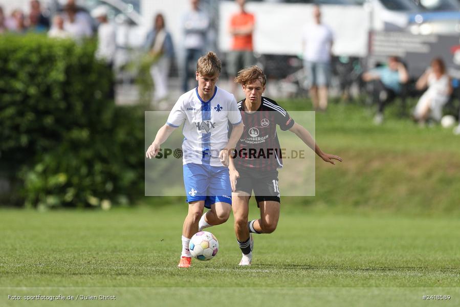 sport, action, U19, Sportgelände, SV Darmstadt 98, Landesfreundschaftsspiele, Junioren Bundesliga, Fussball, DFB, Altfeld, 1. FC Nürnberg, 07.07.2024 - Bild-ID: 2418589