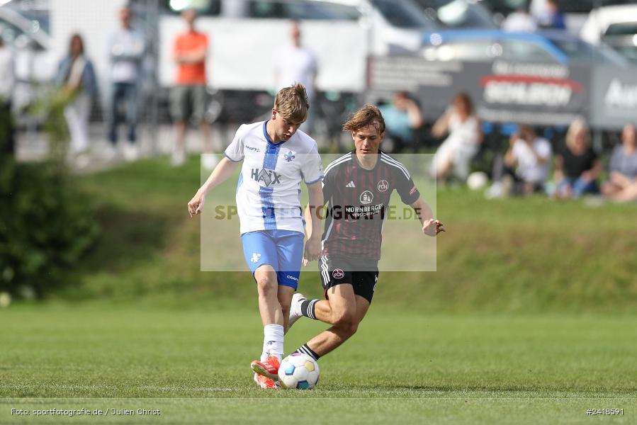 sport, action, U19, Sportgelände, SV Darmstadt 98, Landesfreundschaftsspiele, Junioren Bundesliga, Fussball, DFB, Altfeld, 1. FC Nürnberg, 07.07.2024 - Bild-ID: 2418591