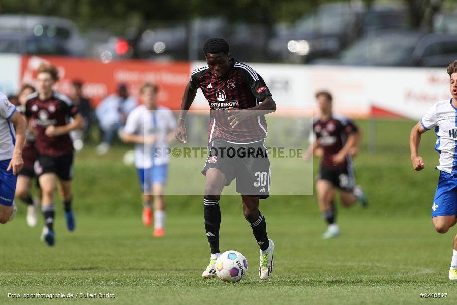 sport, action, U19, Sportgelände, SV Darmstadt 98, Landesfreundschaftsspiele, Junioren Bundesliga, Fussball, DFB, Altfeld, 1. FC Nürnberg, 07.07.2024 - Bild-ID: 2418597