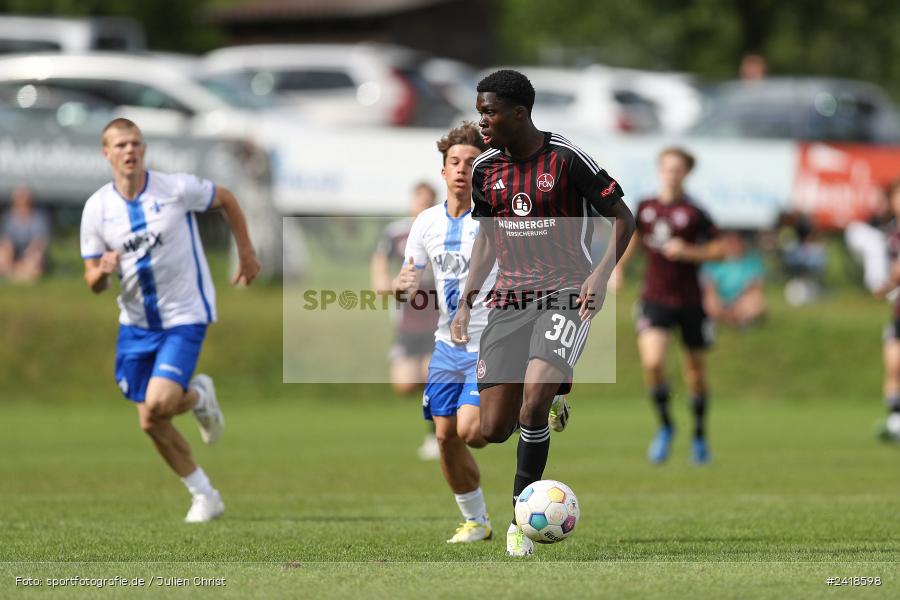 sport, action, U19, Sportgelände, SV Darmstadt 98, Landesfreundschaftsspiele, Junioren Bundesliga, Fussball, DFB, Altfeld, 1. FC Nürnberg, 07.07.2024 - Bild-ID: 2418598