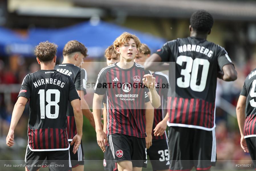 sport, action, U19, Sportgelände, SV Darmstadt 98, Landesfreundschaftsspiele, Junioren Bundesliga, Fussball, DFB, Altfeld, 1. FC Nürnberg, 07.07.2024 - Bild-ID: 2418601