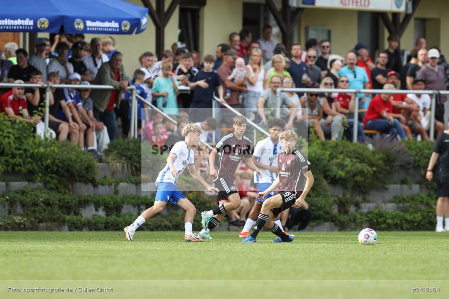 sport, action, U19, Sportgelände, SV Darmstadt 98, Landesfreundschaftsspiele, Junioren Bundesliga, Fussball, DFB, Altfeld, 1. FC Nürnberg, 07.07.2024 - Bild-ID: 2418604