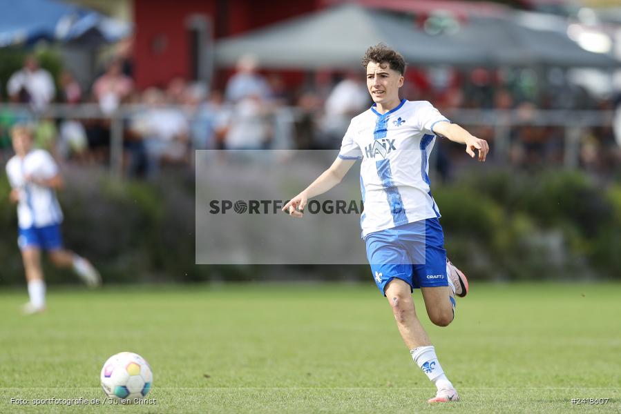 sport, action, U19, Sportgelände, SV Darmstadt 98, Landesfreundschaftsspiele, Junioren Bundesliga, Fussball, DFB, Altfeld, 1. FC Nürnberg, 07.07.2024 - Bild-ID: 2418607