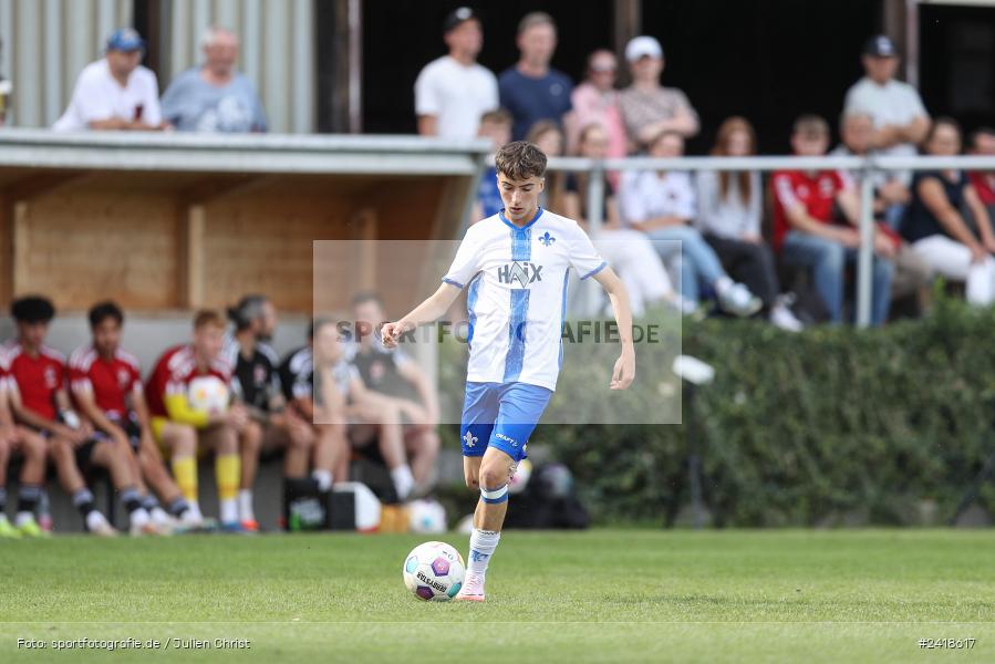 sport, action, U19, Sportgelände, SV Darmstadt 98, Landesfreundschaftsspiele, Junioren Bundesliga, Fussball, DFB, Altfeld, 1. FC Nürnberg, 07.07.2024 - Bild-ID: 2418617