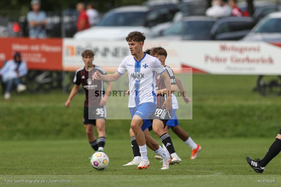 sport, action, U19, Sportgelände, SV Darmstadt 98, Landesfreundschaftsspiele, Junioren Bundesliga, Fussball, DFB, Altfeld, 1. FC Nürnberg, 07.07.2024 - Bild-ID: 2418629 sport, action, U19, Sportgelände, SV Darmstadt 98, Landesfreundschaftsspiele, Junioren Bundesliga, Fussball, DFB, Altfeld, 1. FC Nürnberg, 07.07.2024 - Bild-ID: 2418629
