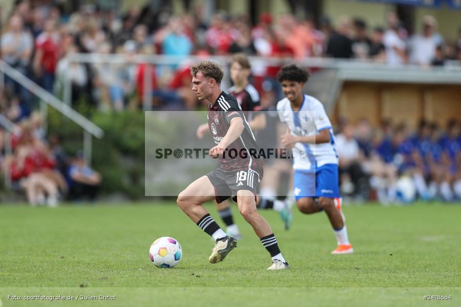 sport, action, U19, Sportgelände, SV Darmstadt 98, Landesfreundschaftsspiele, Junioren Bundesliga, Fussball, DFB, Altfeld, 1. FC Nürnberg, 07.07.2024 - Bild-ID: 2418664