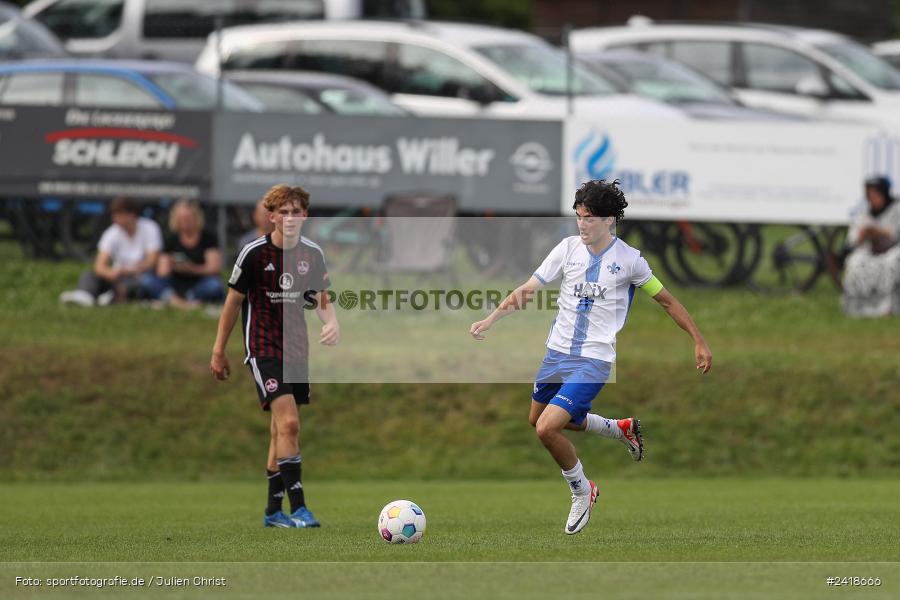 sport, action, U19, Sportgelände, SV Darmstadt 98, Landesfreundschaftsspiele, Junioren Bundesliga, Fussball, DFB, Altfeld, 1. FC Nürnberg, 07.07.2024 - Bild-ID: 2418666