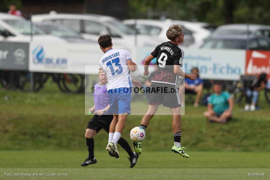 sport, action, U19, Sportgelände, SV Darmstadt 98, Landesfreundschaftsspiele, Junioren Bundesliga, Fussball, DFB, Altfeld, 1. FC Nürnberg, 07.07.2024 - Bild-ID: 2418668