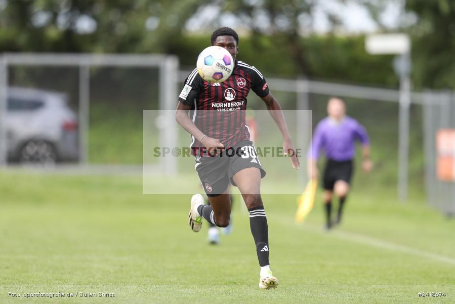 sport, action, U19, Sportgelände, SV Darmstadt 98, Landesfreundschaftsspiele, Junioren Bundesliga, Fussball, DFB, Altfeld, 1. FC Nürnberg, 07.07.2024 - Bild-ID: 2418694