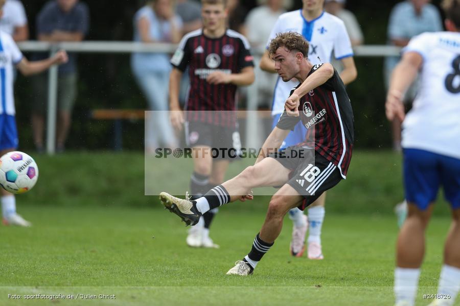 sport, action, U19, Sportgelände, SV Darmstadt 98, Landesfreundschaftsspiele, Junioren Bundesliga, Fussball, DFB, Altfeld, 1. FC Nürnberg, 07.07.2024 - Bild-ID: 2418726