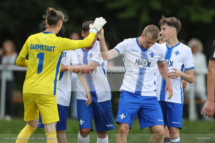 sport, action, U19, Sportgelände, SV Darmstadt 98, Landesfreundschaftsspiele, Junioren Bundesliga, Fussball, DFB, Altfeld, 1. FC Nürnberg, 07.07.2024 - Bild-ID: 2418729