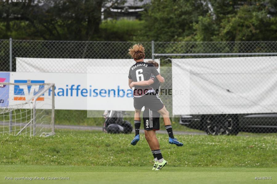 sport, action, U19, Sportgelände, SV Darmstadt 98, Landesfreundschaftsspiele, Junioren Bundesliga, Fussball, DFB, Altfeld, 1. FC Nürnberg, 07.07.2024 - Bild-ID: 2418743