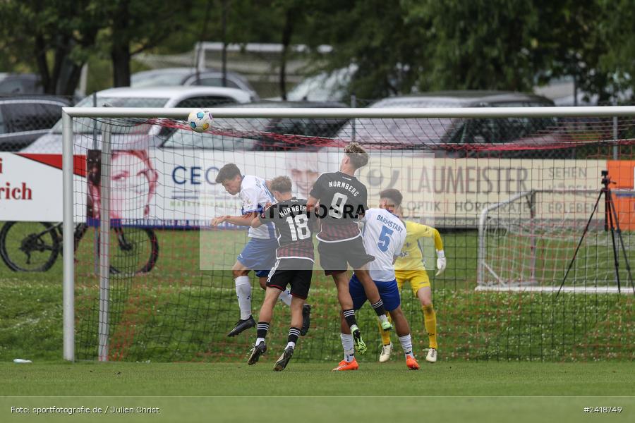 sport, action, U19, Sportgelände, SV Darmstadt 98, Landesfreundschaftsspiele, Junioren Bundesliga, Fussball, DFB, Altfeld, 1. FC Nürnberg, 07.07.2024 - Bild-ID: 2418749