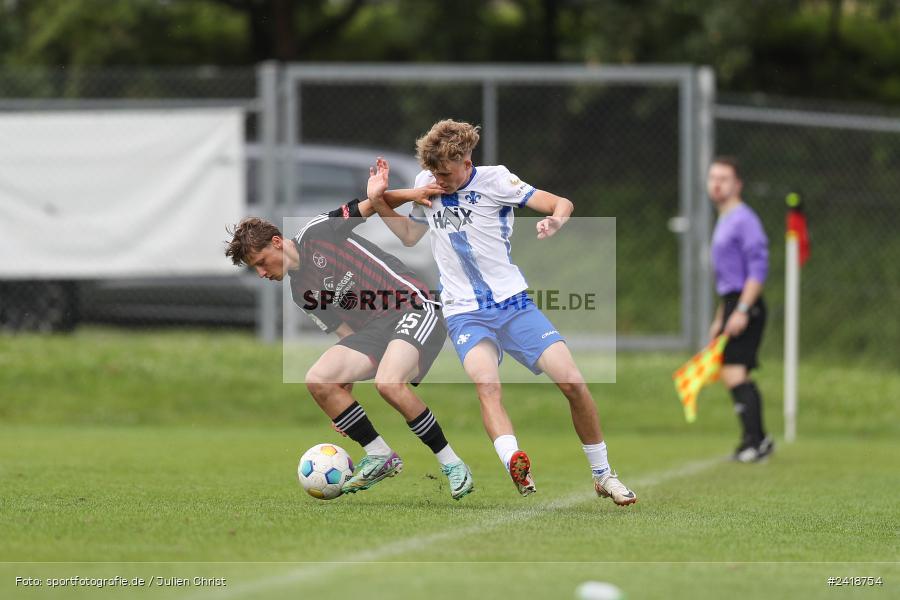 sport, action, U19, Sportgelände, SV Darmstadt 98, Landesfreundschaftsspiele, Junioren Bundesliga, Fussball, DFB, Altfeld, 1. FC Nürnberg, 07.07.2024 - Bild-ID: 2418754