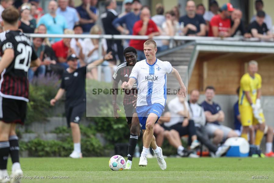 sport, action, U19, Sportgelände, SV Darmstadt 98, Landesfreundschaftsspiele, Junioren Bundesliga, Fussball, DFB, Altfeld, 1. FC Nürnberg, 07.07.2024 - Bild-ID: 2418763