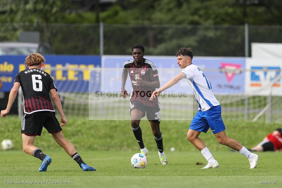 sport, action, U19, Sportgelände, SV Darmstadt 98, Landesfreundschaftsspiele, Junioren Bundesliga, Fussball, DFB, Altfeld, 1. FC Nürnberg, 07.07.2024 - Bild-ID: 2418767