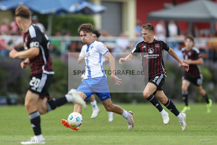 sport, action, U19, Sportgelände, SV Darmstadt 98, Landesfreundschaftsspiele, Junioren Bundesliga, Fussball, DFB, Altfeld, 1. FC Nürnberg, 07.07.2024 - Bild-ID: 2418771