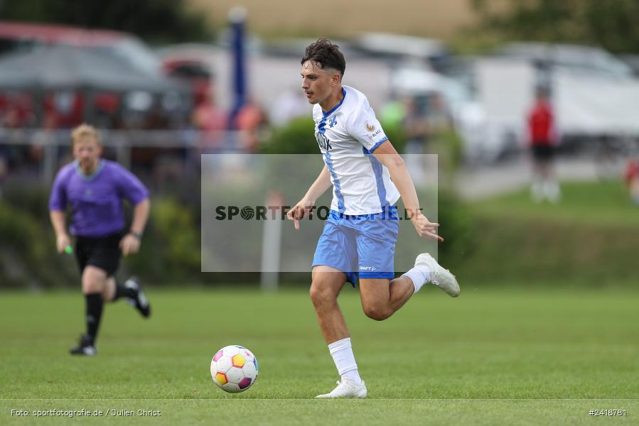 sport, action, U19, Sportgelände, SV Darmstadt 98, Landesfreundschaftsspiele, Junioren Bundesliga, Fussball, DFB, Altfeld, 1. FC Nürnberg, 07.07.2024 - Bild-ID: 2418781