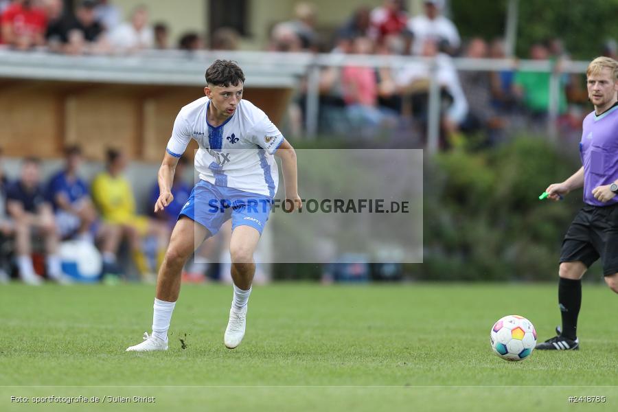 sport, action, U19, Sportgelände, SV Darmstadt 98, Landesfreundschaftsspiele, Junioren Bundesliga, Fussball, DFB, Altfeld, 1. FC Nürnberg, 07.07.2024 - Bild-ID: 2418785