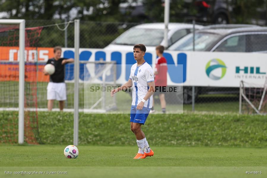 sport, action, U19, Sportgelände, SV Darmstadt 98, Landesfreundschaftsspiele, Junioren Bundesliga, Fussball, DFB, Altfeld, 1. FC Nürnberg, 07.07.2024 - Bild-ID: 2418813