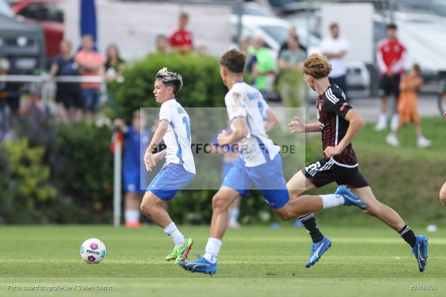 sport, action, U19, Sportgelände, SV Darmstadt 98, Landesfreundschaftsspiele, Junioren Bundesliga, Fussball, DFB, Altfeld, 1. FC Nürnberg, 07.07.2024 - Bild-ID: 2418824