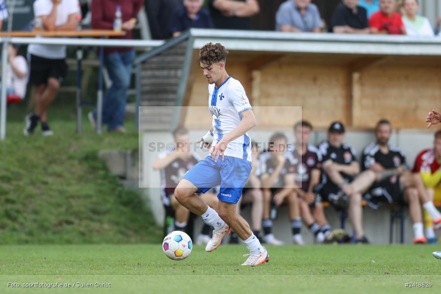 sport, action, U19, Sportgelände, SV Darmstadt 98, Landesfreundschaftsspiele, Junioren Bundesliga, Fussball, DFB, Altfeld, 1. FC Nürnberg, 07.07.2024 - Bild-ID: 2418826