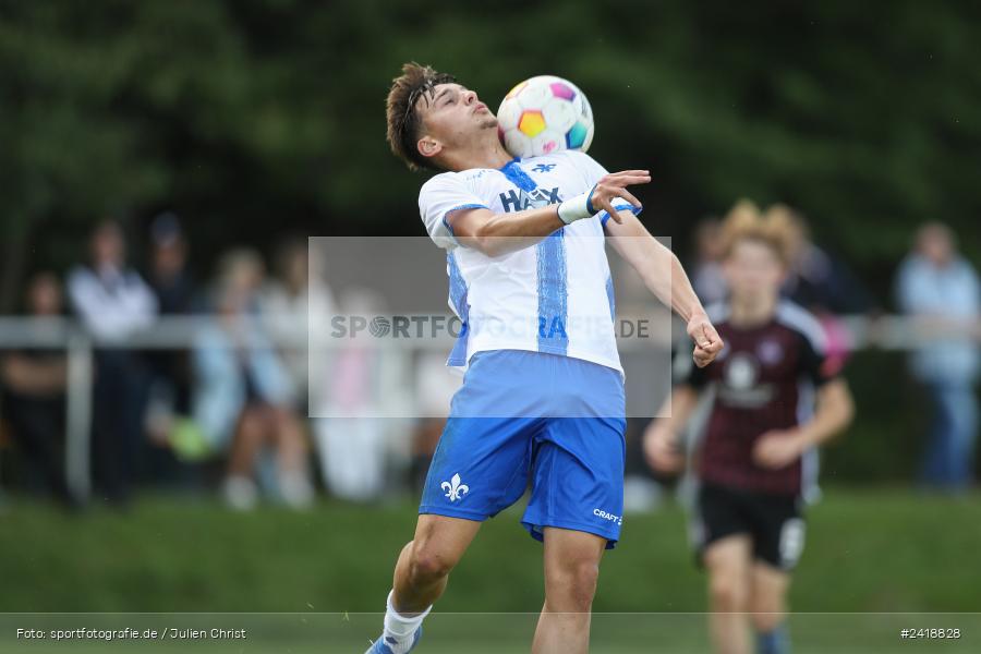 sport, action, U19, Sportgelände, SV Darmstadt 98, Landesfreundschaftsspiele, Junioren Bundesliga, Fussball, DFB, Altfeld, 1. FC Nürnberg, 07.07.2024 - Bild-ID: 2418828