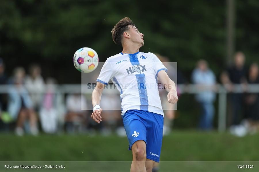 sport, action, U19, Sportgelände, SV Darmstadt 98, Landesfreundschaftsspiele, Junioren Bundesliga, Fussball, DFB, Altfeld, 1. FC Nürnberg, 07.07.2024 - Bild-ID: 2418829