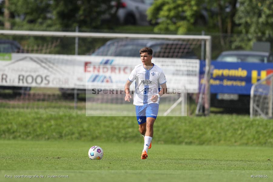 sport, action, U19, Sportgelände, SV Darmstadt 98, Landesfreundschaftsspiele, Junioren Bundesliga, Fussball, DFB, Altfeld, 1. FC Nürnberg, 07.07.2024 - Bild-ID: 2418836