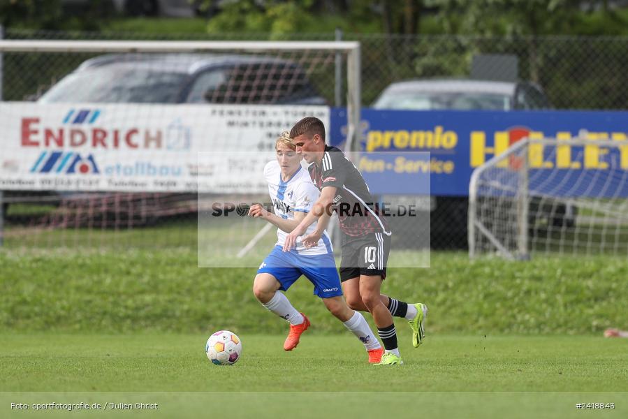 sport, action, U19, Sportgelände, SV Darmstadt 98, Landesfreundschaftsspiele, Junioren Bundesliga, Fussball, DFB, Altfeld, 1. FC Nürnberg, 07.07.2024 - Bild-ID: 2418843