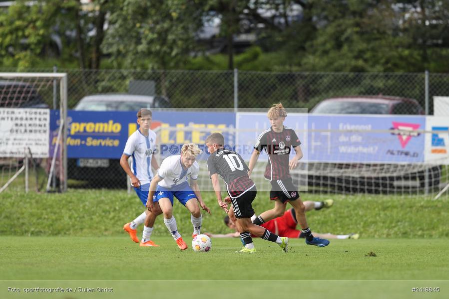 sport, action, U19, Sportgelände, SV Darmstadt 98, Landesfreundschaftsspiele, Junioren Bundesliga, Fussball, DFB, Altfeld, 1. FC Nürnberg, 07.07.2024 - Bild-ID: 2418845