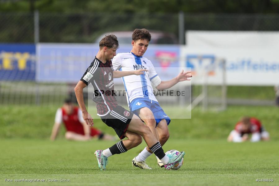 sport, action, U19, Sportgelände, SV Darmstadt 98, Landesfreundschaftsspiele, Junioren Bundesliga, Fussball, DFB, Altfeld, 1. FC Nürnberg, 07.07.2024 - Bild-ID: 2418850