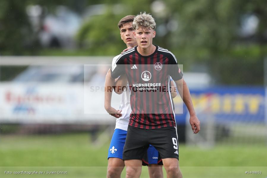 sport, action, U19, Sportgelände, SV Darmstadt 98, Landesfreundschaftsspiele, Junioren Bundesliga, Fussball, DFB, Altfeld, 1. FC Nürnberg, 07.07.2024 - Bild-ID: 2418852