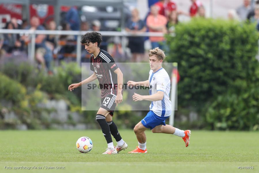 sport, action, U19, Sportgelände, SV Darmstadt 98, Landesfreundschaftsspiele, Junioren Bundesliga, Fussball, DFB, Altfeld, 1. FC Nürnberg, 07.07.2024 - Bild-ID: 2418853