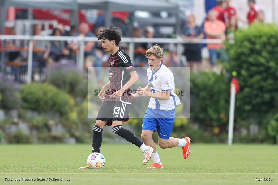 sport, action, U19, Sportgelände, SV Darmstadt 98, Landesfreundschaftsspiele, Junioren Bundesliga, Fussball, DFB, Altfeld, 1. FC Nürnberg, 07.07.2024 - Bild-ID: 2418856