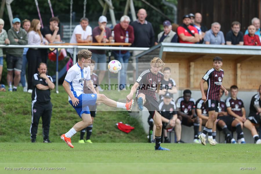 sport, action, U19, Sportgelände, SV Darmstadt 98, Landesfreundschaftsspiele, Junioren Bundesliga, Fussball, DFB, Altfeld, 1. FC Nürnberg, 07.07.2024 - Bild-ID: 2418867