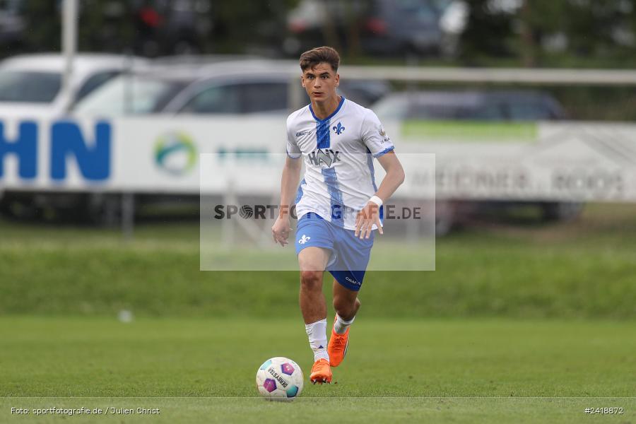 sport, action, U19, Sportgelände, SV Darmstadt 98, Landesfreundschaftsspiele, Junioren Bundesliga, Fussball, DFB, Altfeld, 1. FC Nürnberg, 07.07.2024 - Bild-ID: 2418872