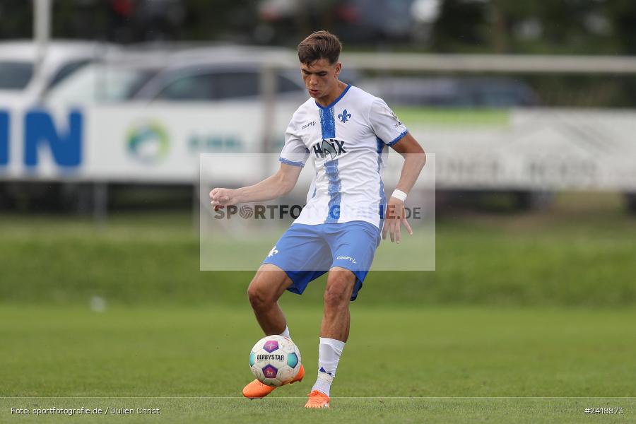 sport, action, U19, Sportgelände, SV Darmstadt 98, Landesfreundschaftsspiele, Junioren Bundesliga, Fussball, DFB, Altfeld, 1. FC Nürnberg, 07.07.2024 - Bild-ID: 2418873