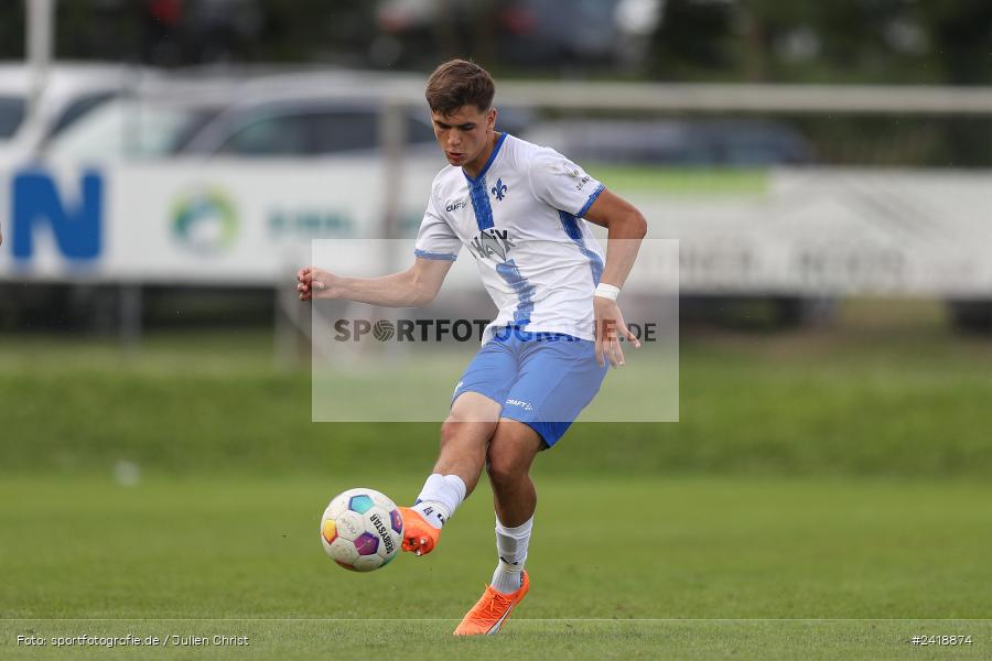 sport, action, U19, Sportgelände, SV Darmstadt 98, Landesfreundschaftsspiele, Junioren Bundesliga, Fussball, DFB, Altfeld, 1. FC Nürnberg, 07.07.2024 - Bild-ID: 2418874