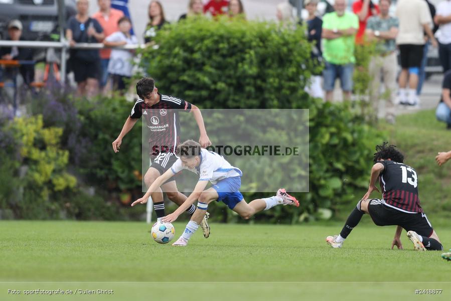 sport, action, U19, Sportgelände, SV Darmstadt 98, Landesfreundschaftsspiele, Junioren Bundesliga, Fussball, DFB, Altfeld, 1. FC Nürnberg, 07.07.2024 - Bild-ID: 2418877