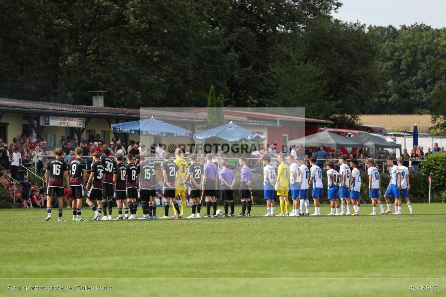 sport, action, U19, Sportgelände, SV Darmstadt 98, Landesfreundschaftsspiele, Junioren Bundesliga, Fussball, DFB, Altfeld, 1. FC Nürnberg, 08.07.2024 - Bild-ID: 2418883