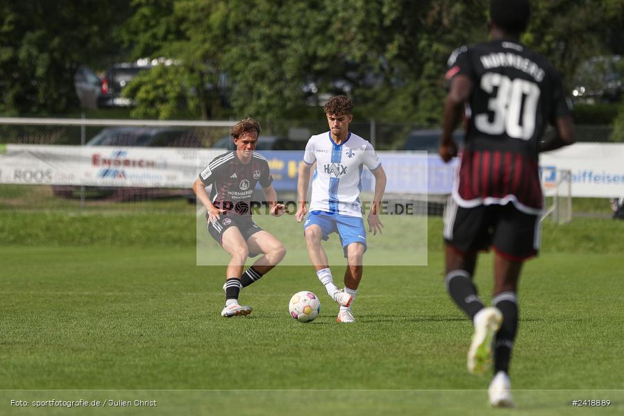 sport, action, U19, Sportgelände, SV Darmstadt 98, Landesfreundschaftsspiele, Junioren Bundesliga, Fussball, DFB, Altfeld, 1. FC Nürnberg, 08.07.2024 - Bild-ID: 2418889