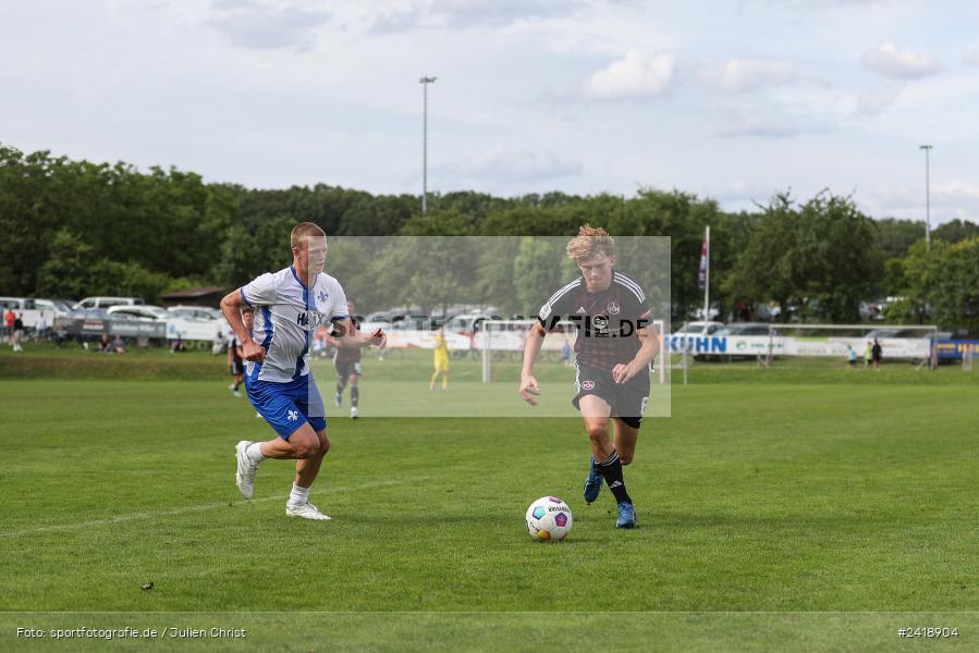 sport, action, U19, Sportgelände, SV Darmstadt 98, Landesfreundschaftsspiele, Junioren Bundesliga, Fussball, DFB, Altfeld, 1. FC Nürnberg, 08.07.2024 - Bild-ID: 2418904 sport, action, U19, Sportgelände, SV Darmstadt 98, Landesfreundschaftsspiele, Junioren Bundesliga, Fussball, DFB, Altfeld, 1. FC Nürnberg, 08.07.2024 - Bild-ID: 2418904