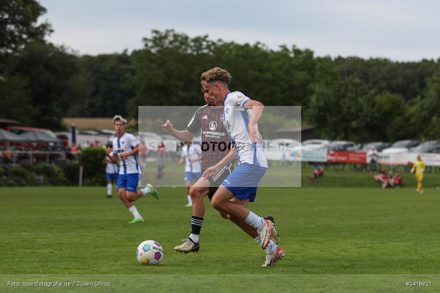 sport, action, U19, Sportgelände, SV Darmstadt 98, Landesfreundschaftsspiele, Junioren Bundesliga, Fussball, DFB, Altfeld, 1. FC Nürnberg, 08.07.2024 - Bild-ID: 2418921