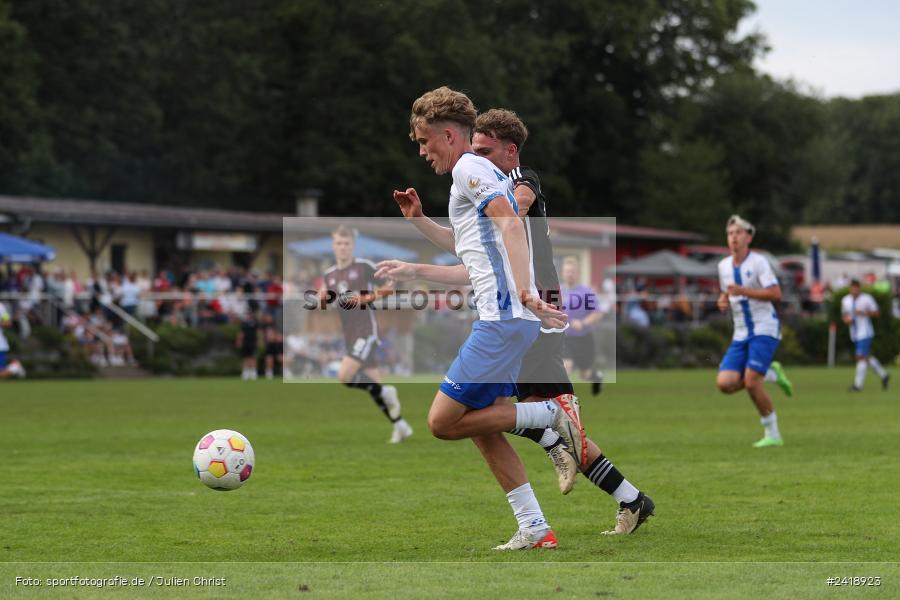 sport, action, U19, Sportgelände, SV Darmstadt 98, Landesfreundschaftsspiele, Junioren Bundesliga, Fussball, DFB, Altfeld, 1. FC Nürnberg, 08.07.2024 - Bild-ID: 2418923