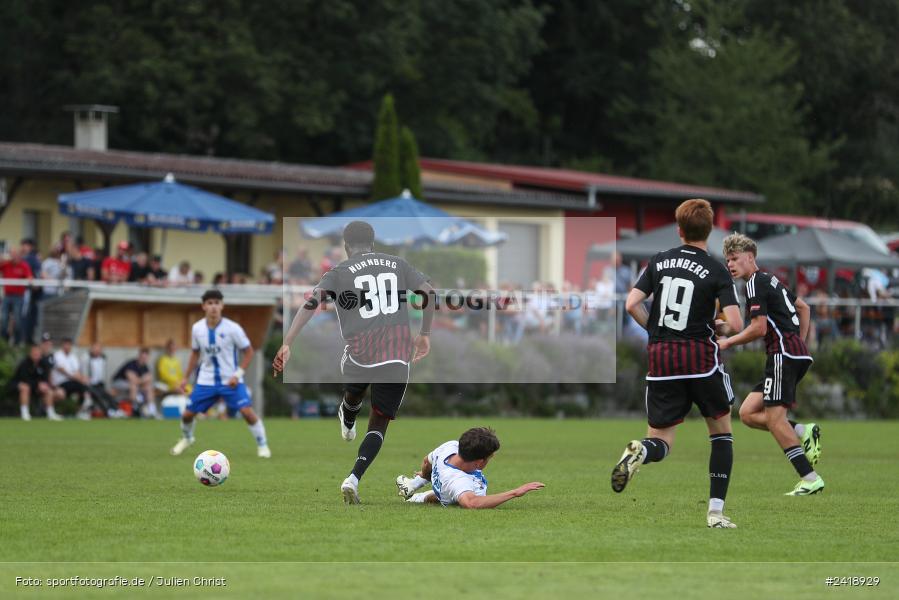 sport, action, U19, Sportgelände, SV Darmstadt 98, Landesfreundschaftsspiele, Junioren Bundesliga, Fussball, DFB, Altfeld, 1. FC Nürnberg, 08.07.2024 - Bild-ID: 2418929