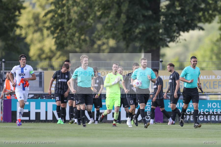 sport, action, TSV Karlburg, TSV, Sportgelände, SVD, SV Darmstadt 98 (U21), Landesfreundschaftsspiele, Karlburg, Hessenliga, HFV, Fussball, D98, Bayernliga Nord, BFV, 10.07.2024 - Bild-ID: 2418937