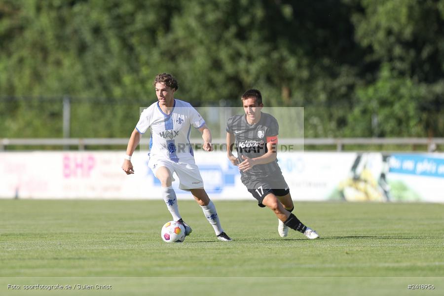 sport, action, TSV Karlburg, TSV, Sportgelände, SVD, SV Darmstadt 98 (U21), Landesfreundschaftsspiele, Karlburg, Hessenliga, HFV, Fussball, D98, Bayernliga Nord, BFV, 10.07.2024 - Bild-ID: 2418956 sport, action, TSV Karlburg, TSV, Sportgelände, SVD, SV Darmstadt 98 (U21), Landesfreundschaftsspiele, Karlburg, Hessenliga, HFV, Fussball, D98, Bayernliga Nord, BFV, 10.07.2024 - Bild-ID: 2418956