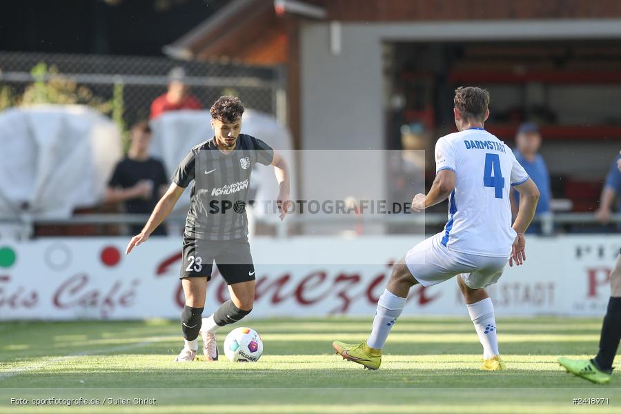 sport, action, TSV Karlburg, TSV, Sportgelände, SVD, SV Darmstadt 98 (U21), Landesfreundschaftsspiele, Karlburg, Hessenliga, HFV, Fussball, D98, Bayernliga Nord, BFV, 10.07.2024 - Bild-ID: 2418971